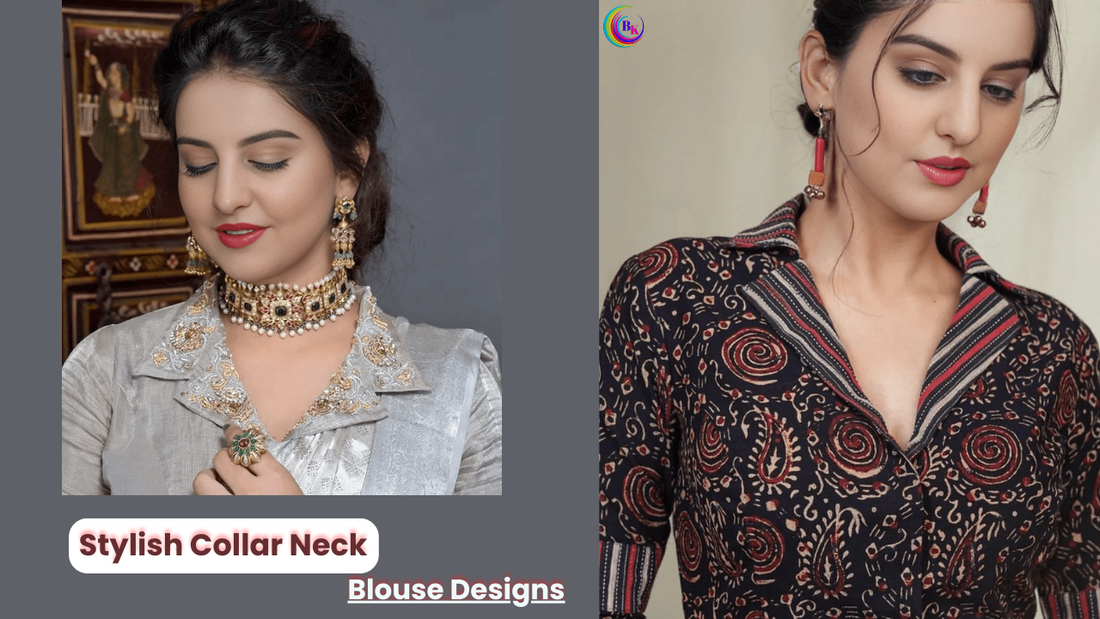 11 Adorable Collar Neck Blouse Designs For Your Festive Collection