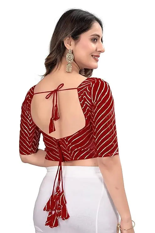 U-Neck Blouse BlouseKart